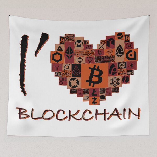 Item preview, i love blockchain! designed and sold by jiggabola.