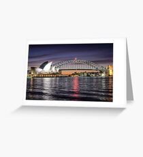 Sydney Icons at Sunset Greeting Card