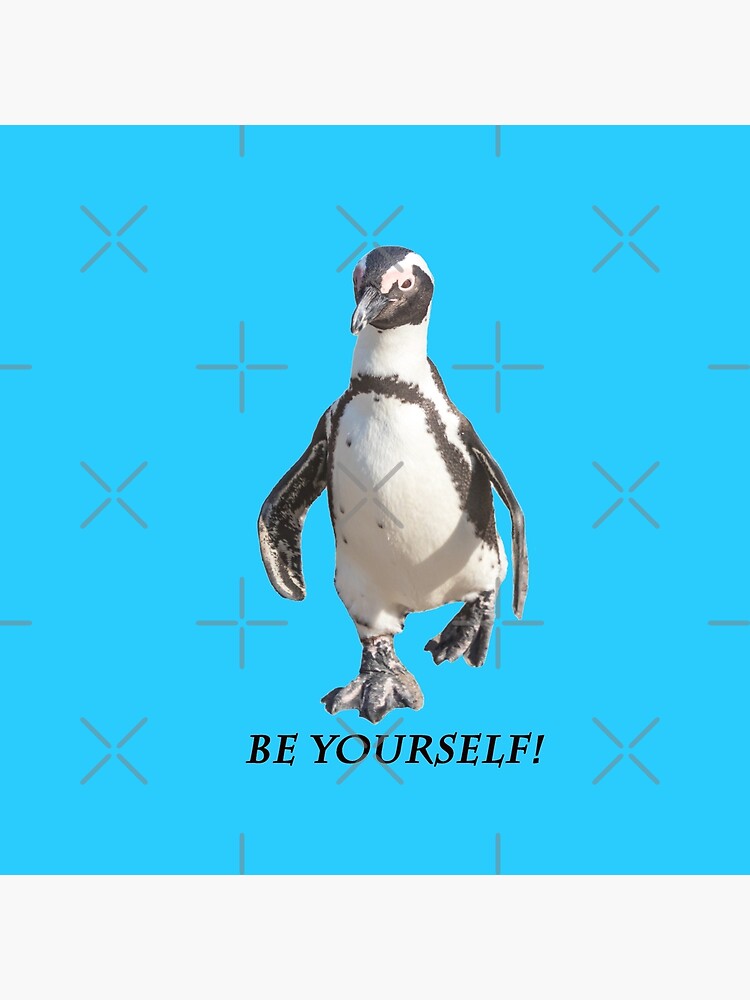 Thumbnail 2 von 2, Stofftasche, Pinguin be yourself Geschenkidee Foto designt und verkauft von Igelchen.