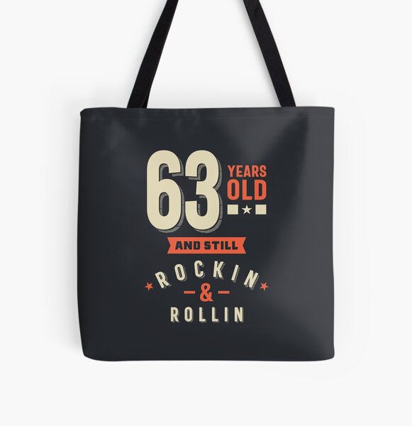61st Birthday Gift Tote Shopping Cotton Fun Bag Vintage 1958 All Original Parts 