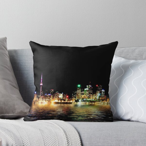 Item preview, Toronto Skyline At Night From Polson St Reflection designed and sold by The Learning Curve Photography.