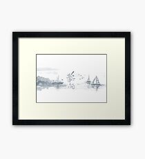 Sumi-e inspired (02) Framed Print