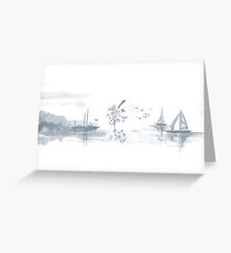 Sumi-e inspired (02) Greeting Card
