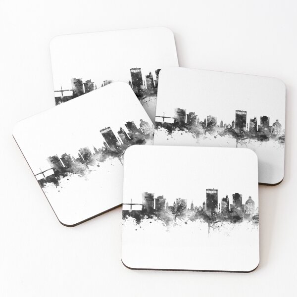 Item preview, Asheville North Carolina Skyline designed and sold by ArtPrints.