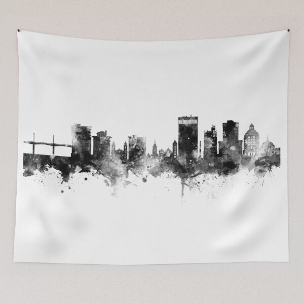 Item preview, Asheville North Carolina Skyline designed and sold by ArtPrints.