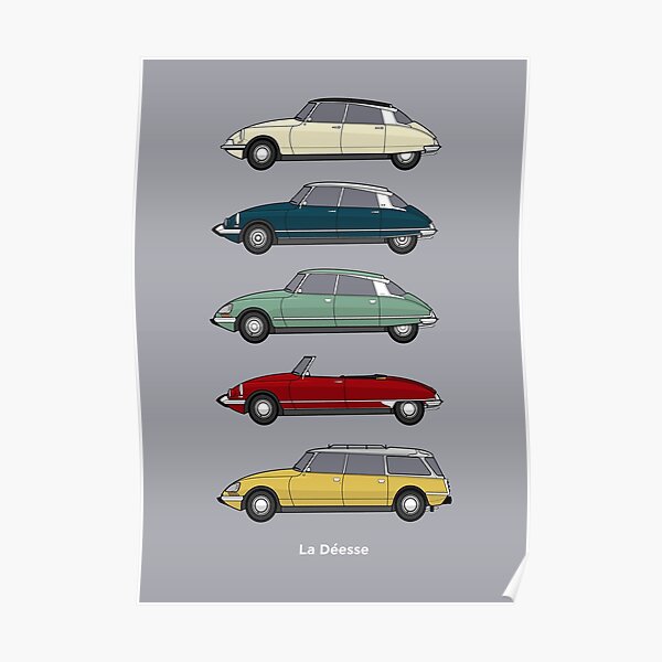 Citroen DS Collection - Farbversion Poster