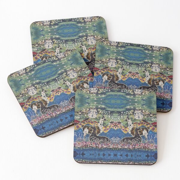 Item preview, Hills Alive with Llamas designed and sold by AmityFarmBatik.