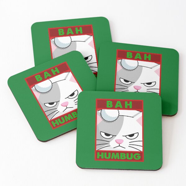 Item preview, Bah Humbug Grouchy Cat for Christmas designed and sold by danielliamgill.