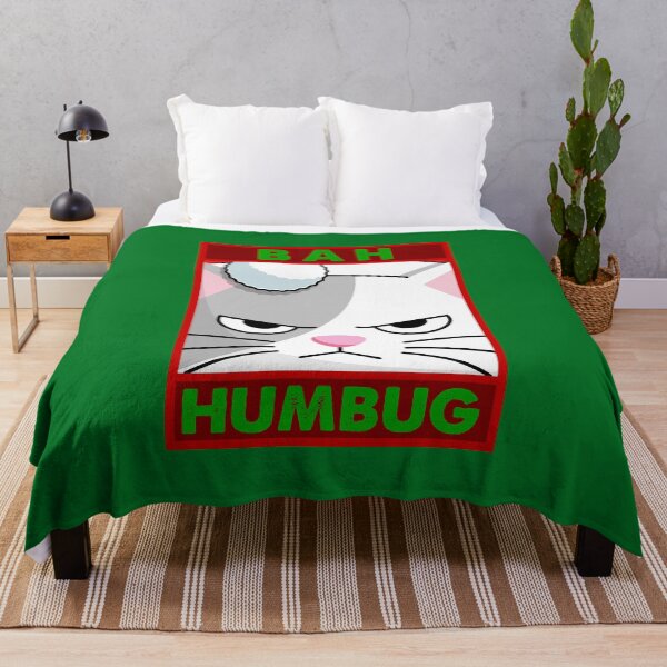 Item preview, Bah Humbug Grouchy Cat for Christmas designed and sold by danielliamgill.
