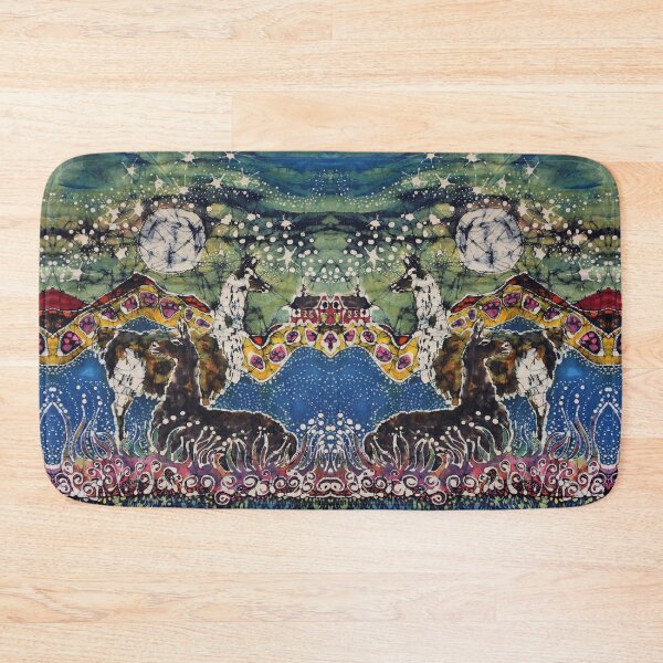 Item preview, Hills Alive with Llamas designed and sold by AmityFarmBatik.