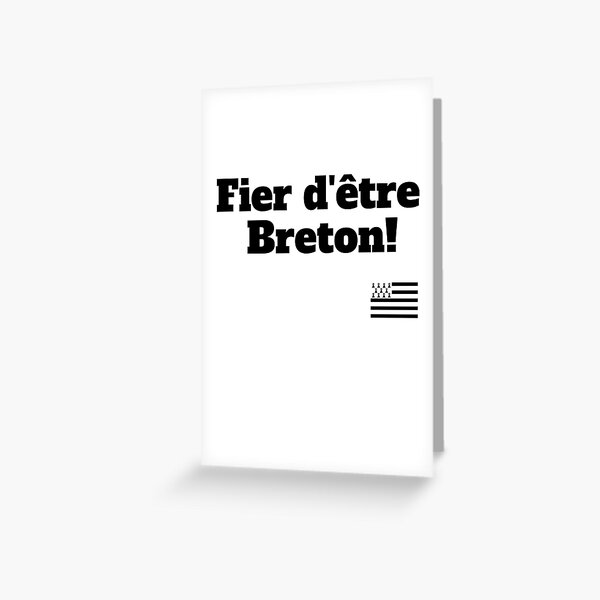 Stolz, bretonisch zu sein! Grußkarte