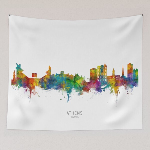 Item preview, Athens Georgia Skyline designed and sold by ArtPrints.