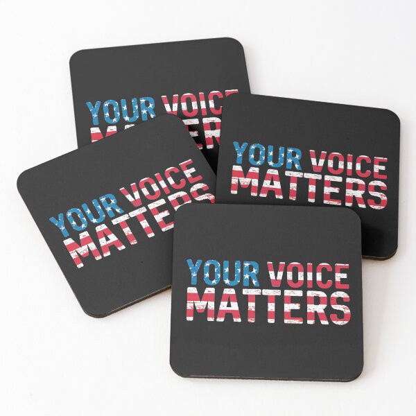 Item preview, Your voice matters American Flag US President Elections Motivational Slogan Quote  designed and sold by alenaz.