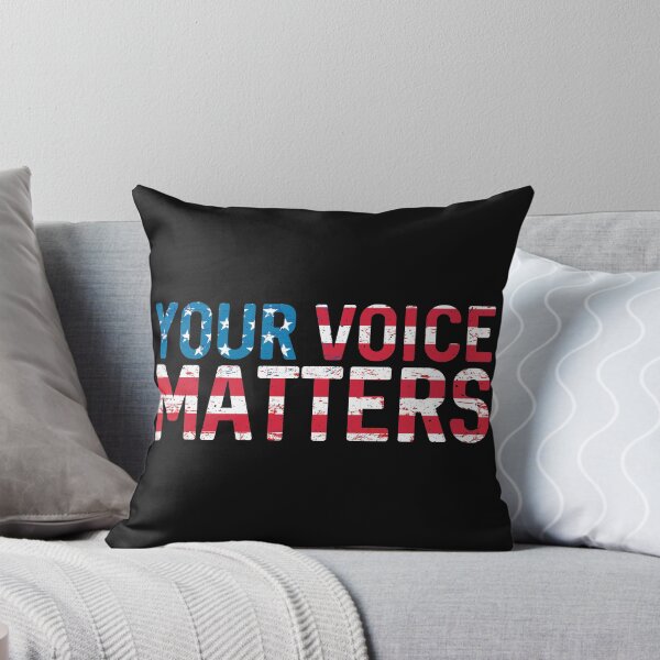Item preview, Your voice matters American Flag US President Elections Motivational Slogan Quote  designed and sold by alenaz.