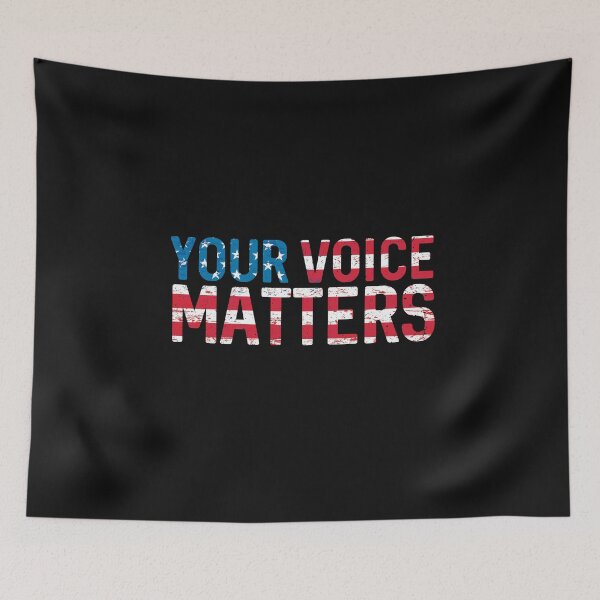 Item preview, Your voice matters American Flag US President Elections Motivational Slogan Quote  designed and sold by alenaz.