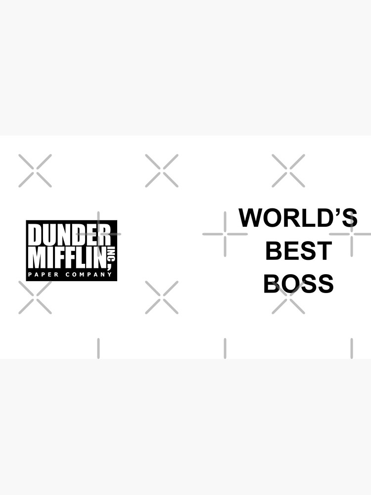 Thumbnail 6 of 6, Coffee Mug, Worlds Best Boss The Office Dunder Mifflin designed and sold by skr0201.