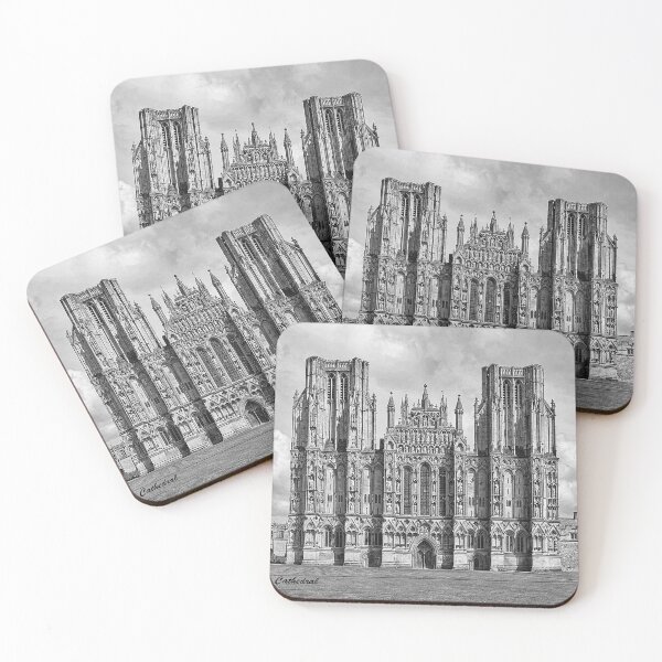 Item preview, Wells Cathedral in Black and white  designed and sold by designbywhacky.