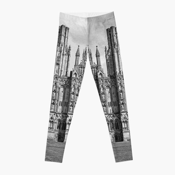 Wells Cathedral in Black and white Leggings