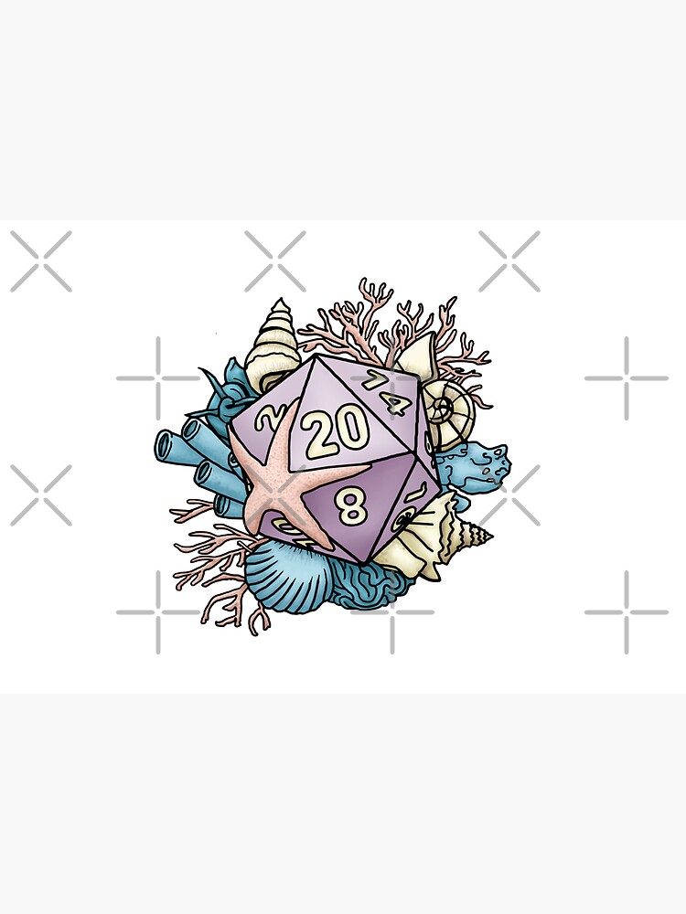 Mermaid D20 Tabletop RPG Gaming Dice by SweetDelilahs
