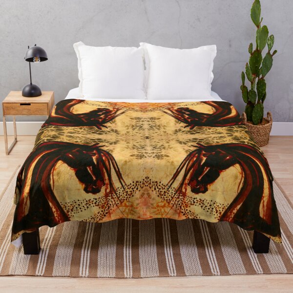 Item preview, Horse Through Web of Fire designed and sold by AmityFarmBatik.