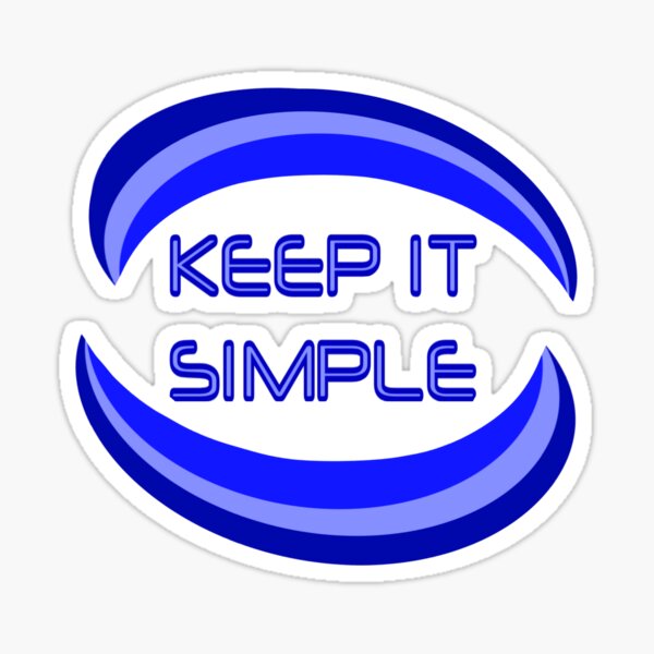Vista previa del artículo con la obra «Mantenlo simple», diseñado y vendido por lovemyrecovery.