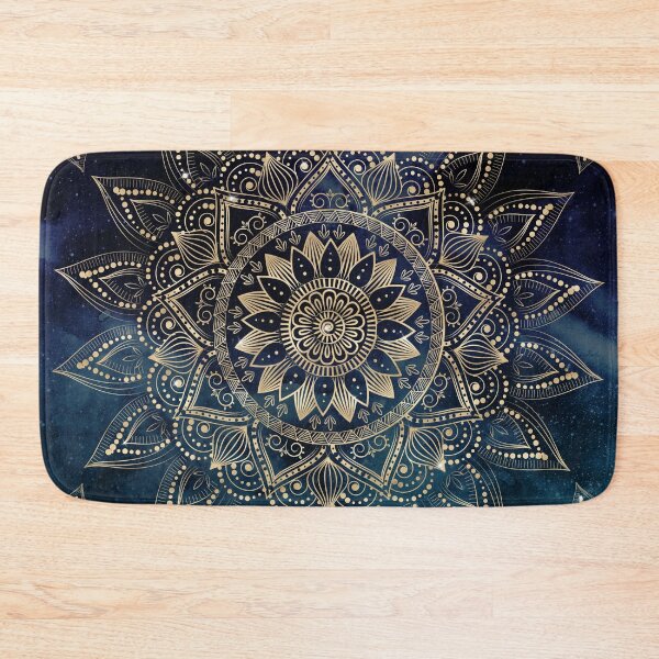 Item preview, Elegant Gold Mandala Blue Galaxy designed and sold by InovArtS.
