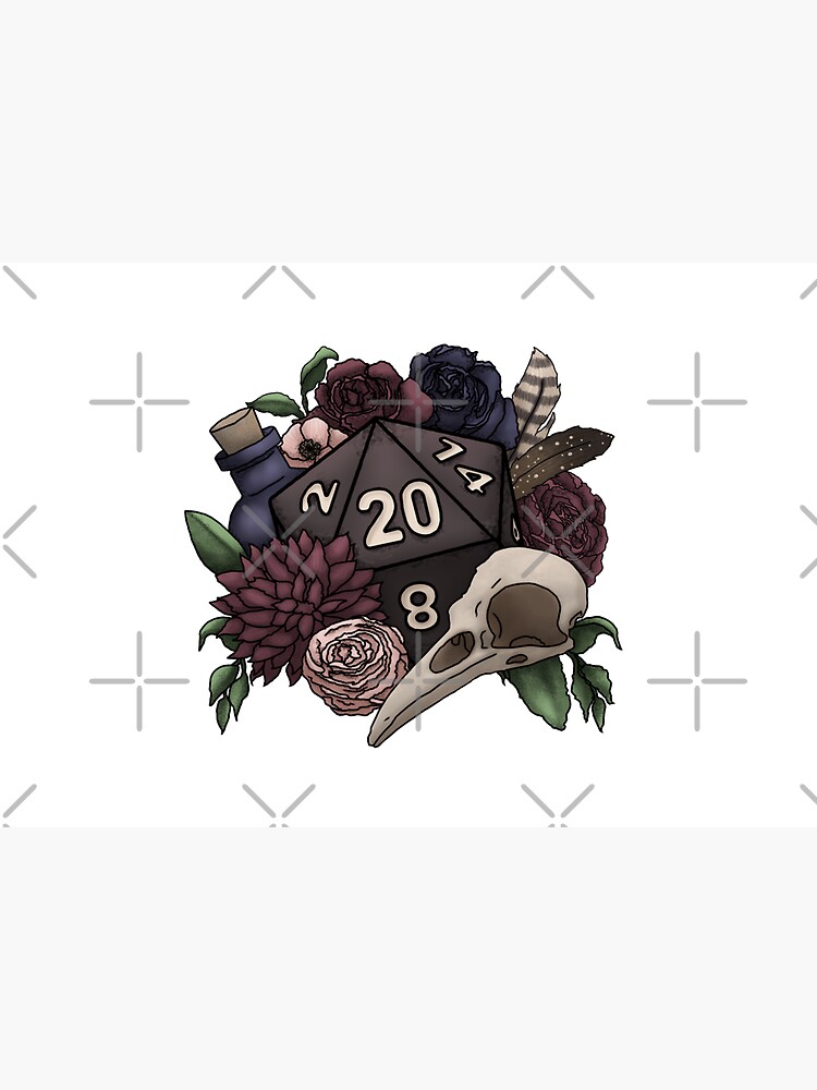 Necromancer D20 Tabletop RPG Gaming Dice by SweetDelilahs