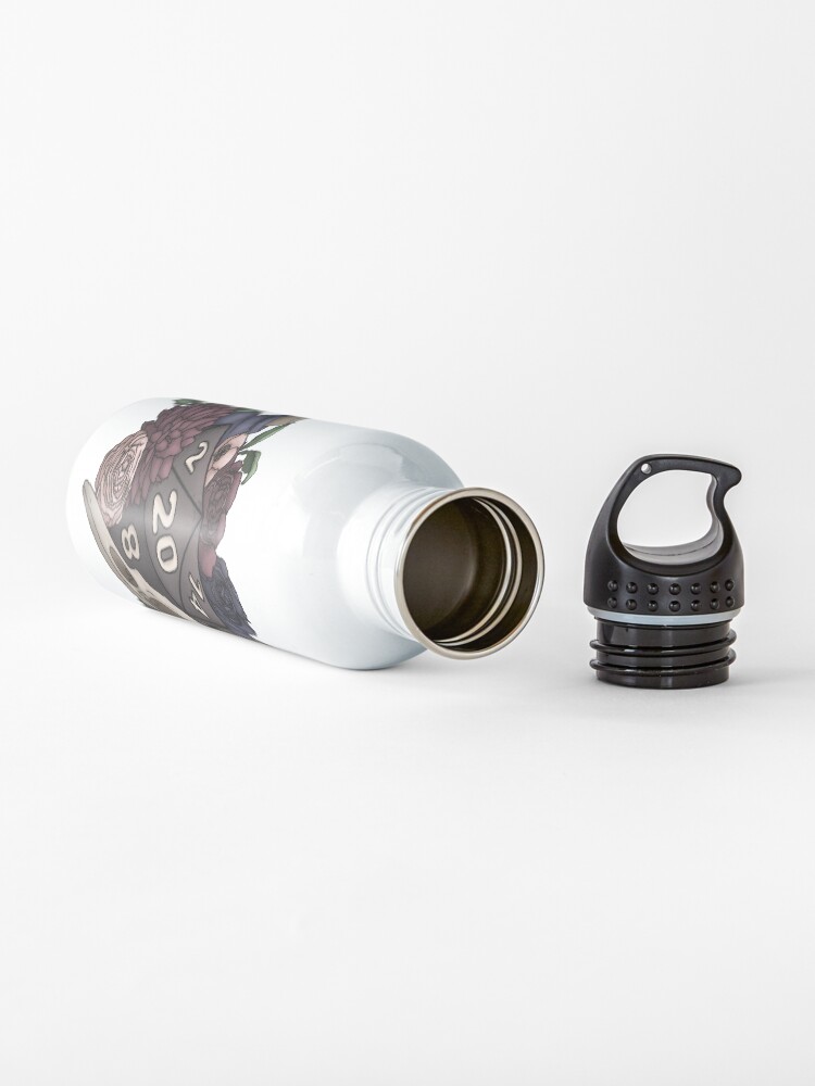 Alternate view of Necromancer D20 Tabletop RPG Gaming Dice Water Bottle
