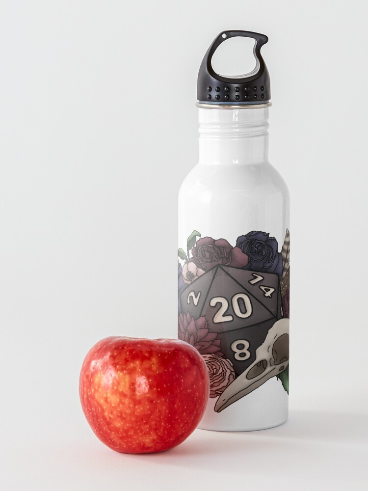 Alternate view of Necromancer D20 Tabletop RPG Gaming Dice Water Bottle