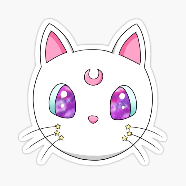 Moon cat Sticker