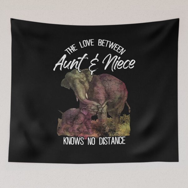 Item preview, The Love Between Aunt & Niece Knows No Distance Elephant designed and sold by Dressed For  Duty.