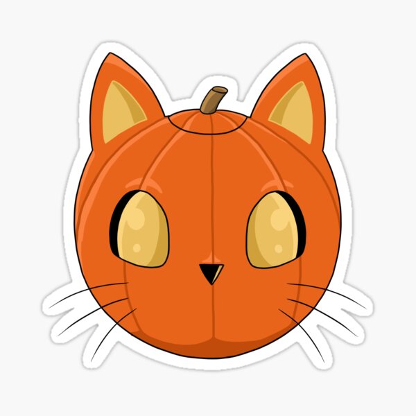 Pumpkin cat Sticker