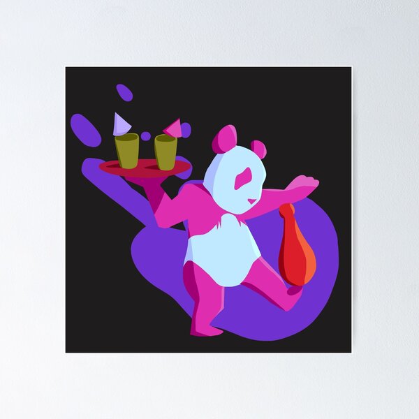 Item preview, Colorful Panda and Bartender (Version 2) designed and sold by TomiAx.