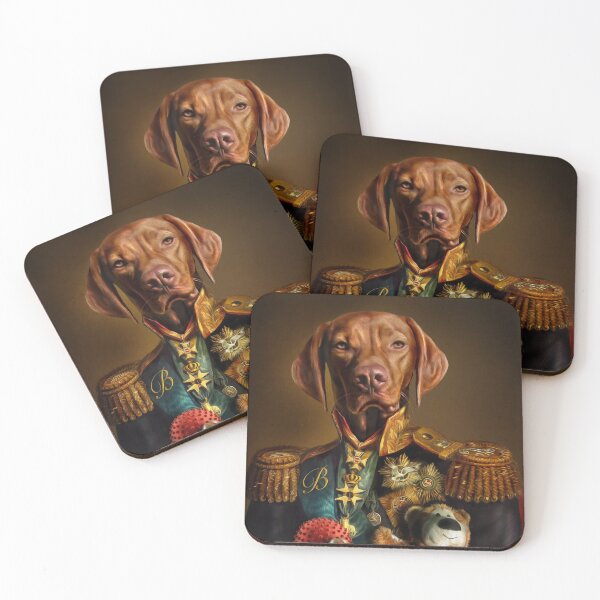 Item preview, Bertie the Hungarian Vizsla - Dog Portrait designed and sold by carpo17.