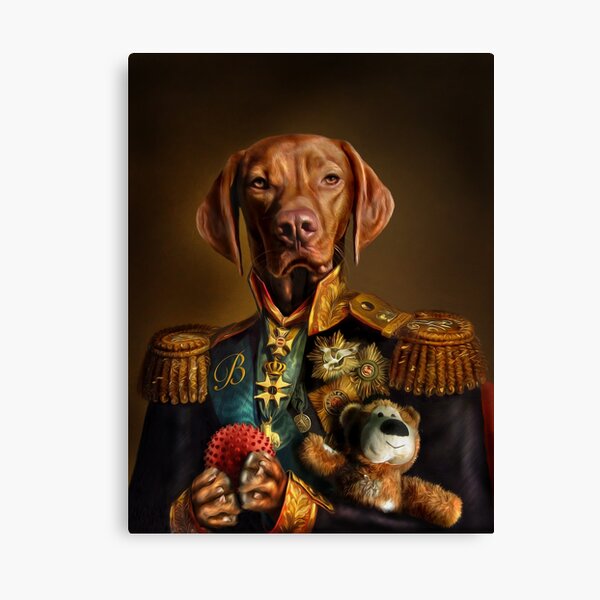 Bertie the Hungarian Vizsla - Dog Portrait Canvas Print
