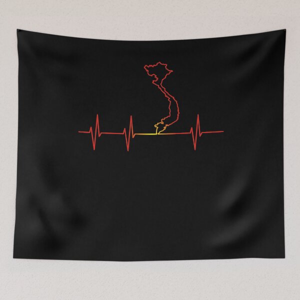 Item preview, EKG Heartbeat Vietnam love travel designed and sold by Naohiro.