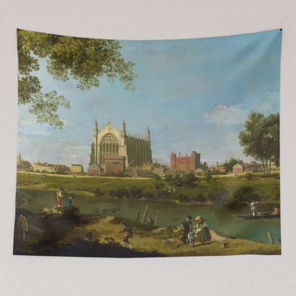 Item preview, Eton College by Canaletto (1754) designed and sold by allhistory.
