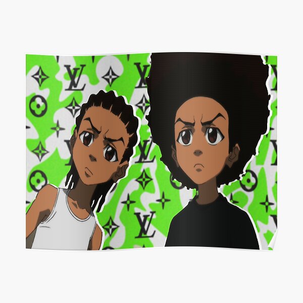 Riley and Huey Freeman Boondocks Shirt Poster