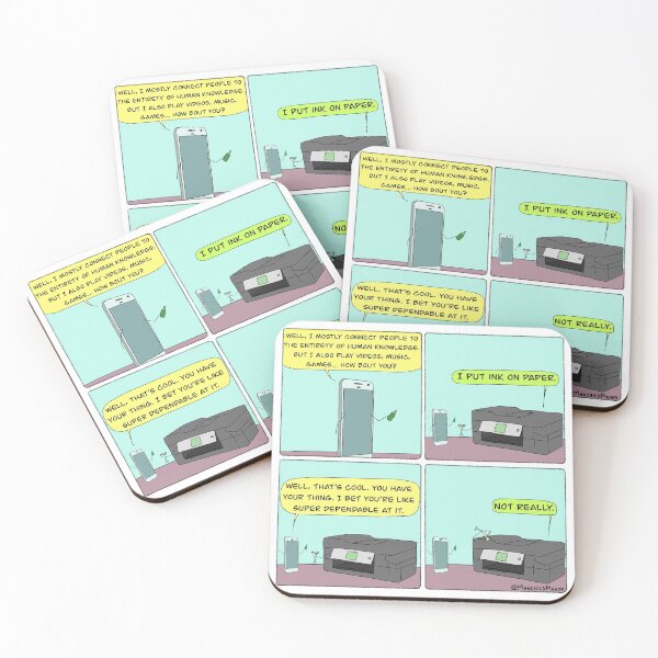 Item preview, Phone vs Printer designed and sold by ManchildManor.