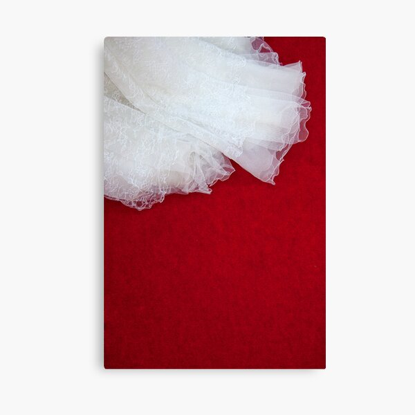 Wedding Dress Detail - Tres Canvas Print