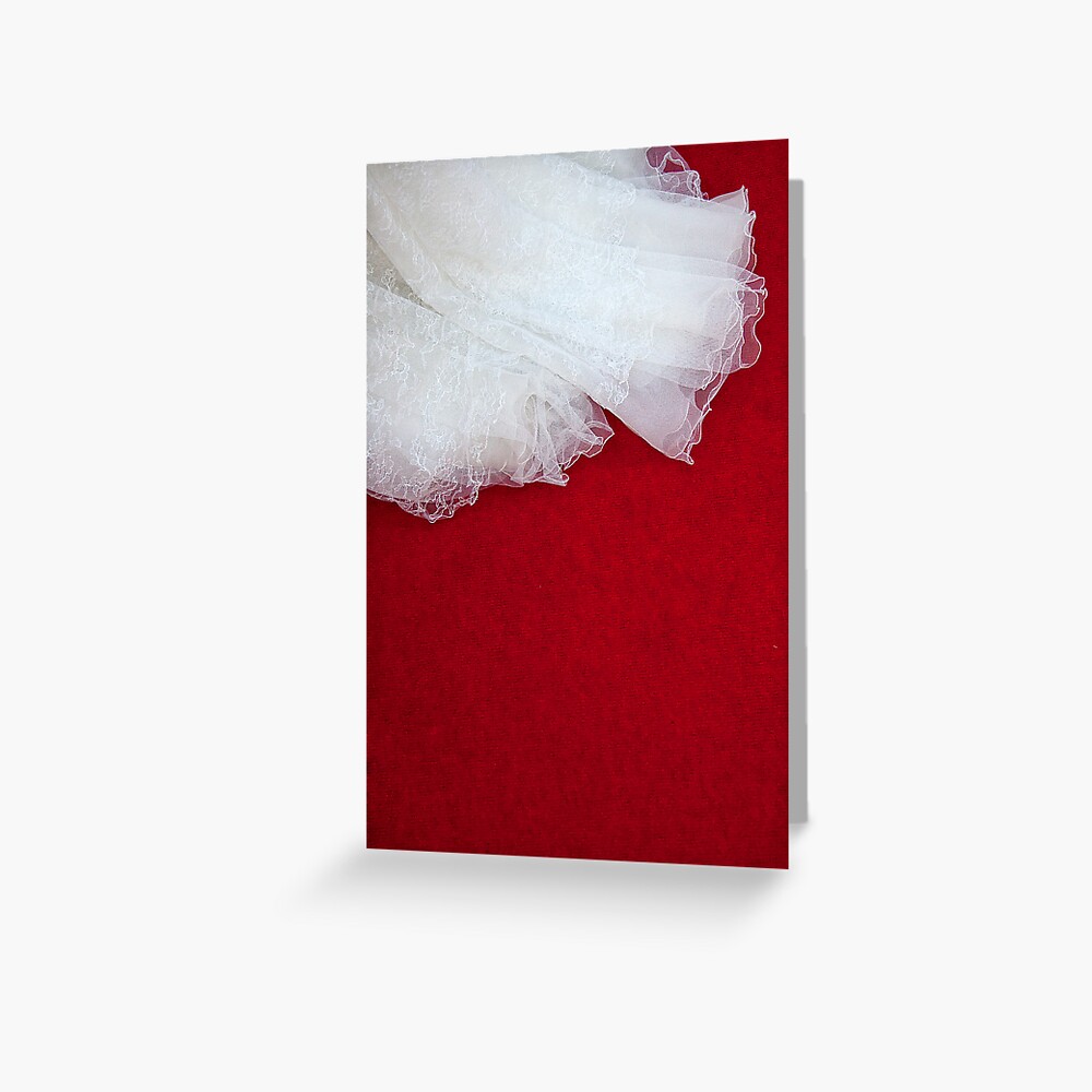 Wedding Dress Detail - Tres Greeting Card