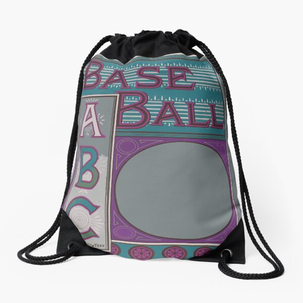 The baseball ABC Drawstring Bag