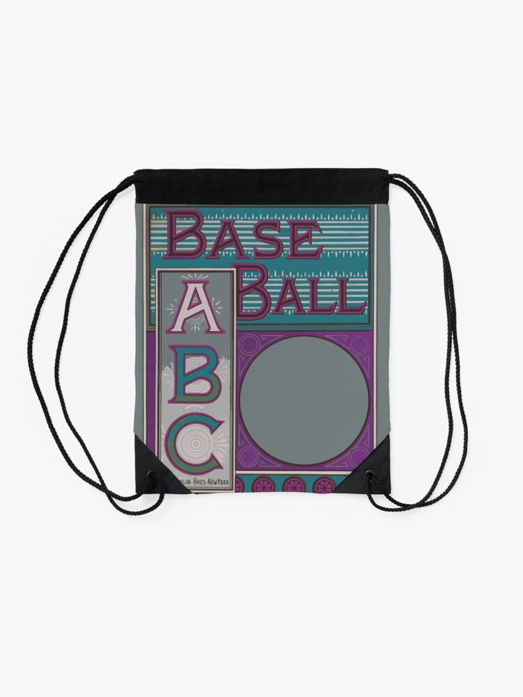 Alternate view of The baseball ABC Drawstring Bag