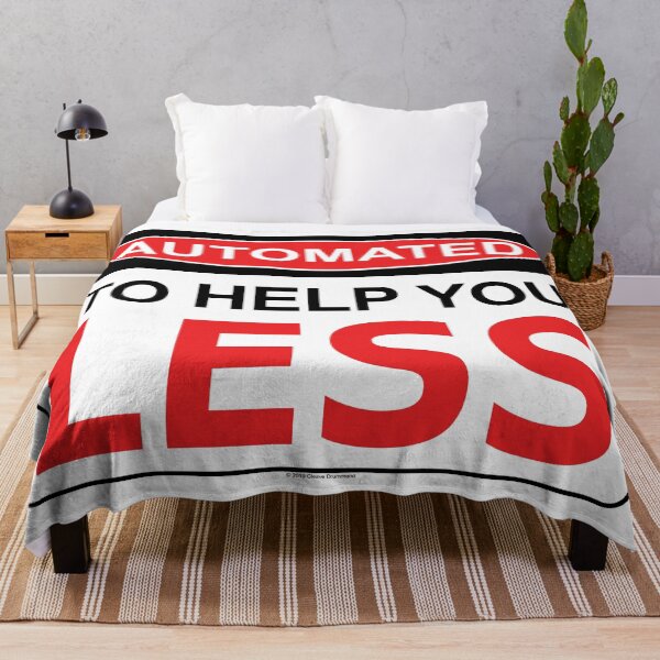 Item preview, Warning - Automated to help you LESS designed and sold by Cleave.