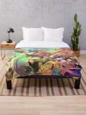 Smash Bros. Anime Throw Blanket