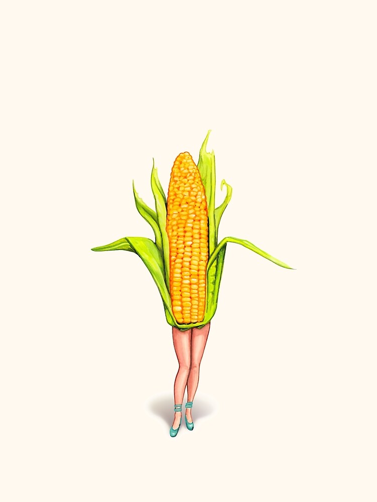 "Corn Girl" Sleeveless Top for Sale by KellyGilleran Redbubble