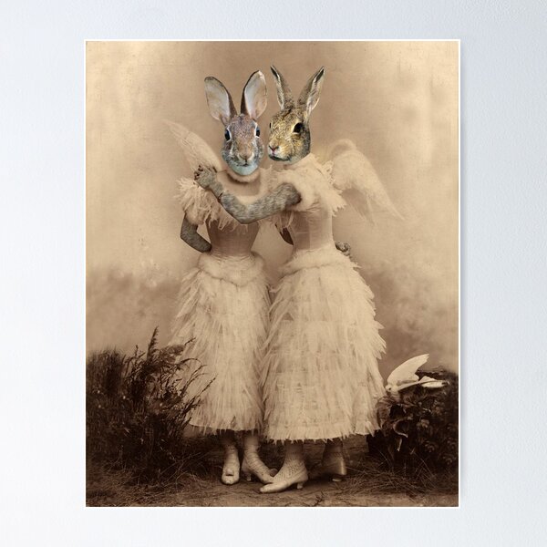 Item preview, Hermanas conejitas angelicales designed and sold by Loveday Funck.