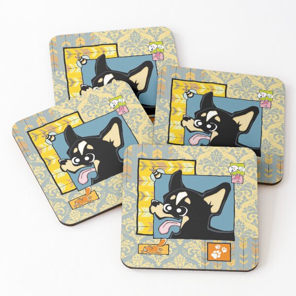 Item preview, Chihuahua - Short Hair - Black (Collage) designed and sold by TheChicken.