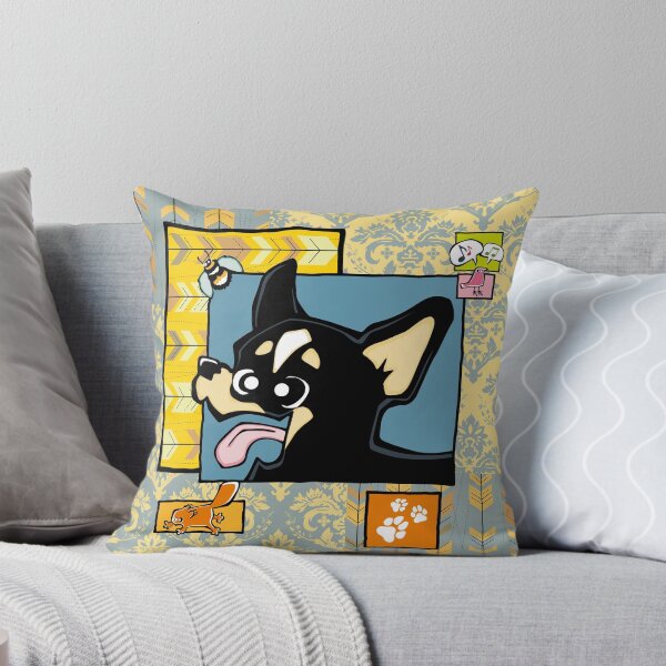 Item preview, Chihuahua - Short Hair - Black (Collage) designed and sold by TheChicken.