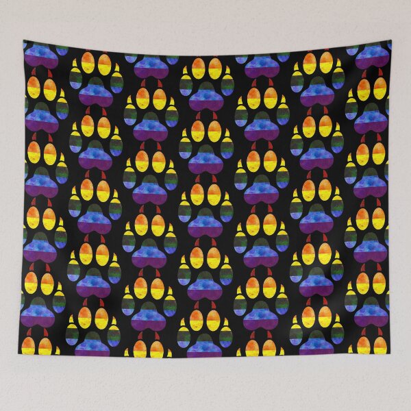 Item preview, Rainbow Paw Print designed and sold by TigerTorreArt.